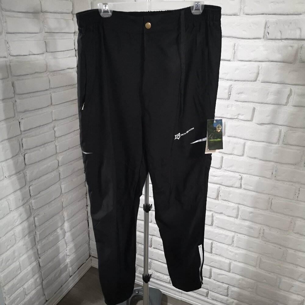 NWT Rock Bros Men's Black Size 4XL UDF50 & UV Resistant Top Cycling Pants